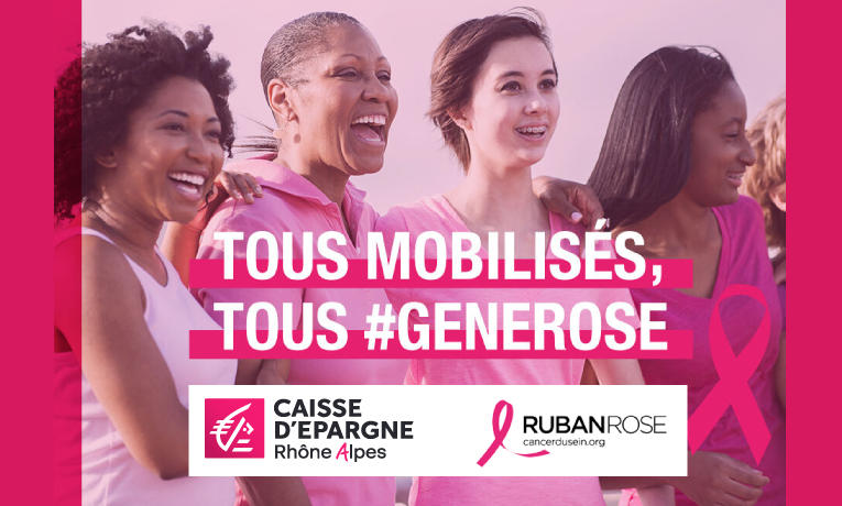 a Caisse d’Epargne Rhône Alpes s’engage pour Octobre Rose