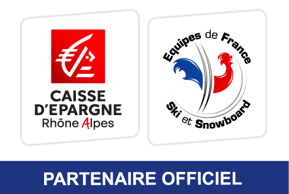 Logo Partenaire officiel Fédération Française de ski - Caisse d'Epargne Rhône Alpes